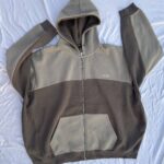 Beige Boohooman Zipper Baggy Fit