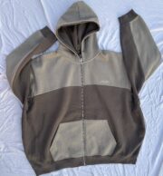 Beige Boohooman Zipper Baggy Fit