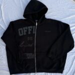 Black Boohooman zipper Baggy fit