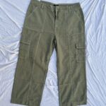 Wide Leg Forest Green Cargos