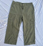 Wide Leg Forest Green Cargos